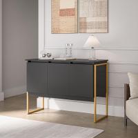 Buffet Luxuoso 3 Portas Barcelona - Preto Dourado Preto Dourado - 1