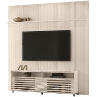 Painel Para Tv 75 Polegadas Composição Bancada Prestigio Calacata/off White - 1