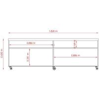 Painel Para Tv 75 Polegadas Composição Bancada Prestigio Calacata/off White - 3