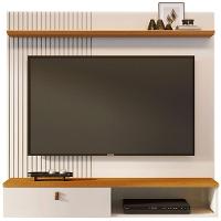 Painel Suspenso Para Tv 55 Polegadas 1 Porta Basculante Isis Cinamomo/off White - 1