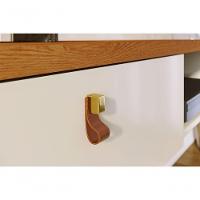 Painel Suspenso Para Tv 55 Polegadas 1 Porta Basculante Isis Cinamomo/off White - 10