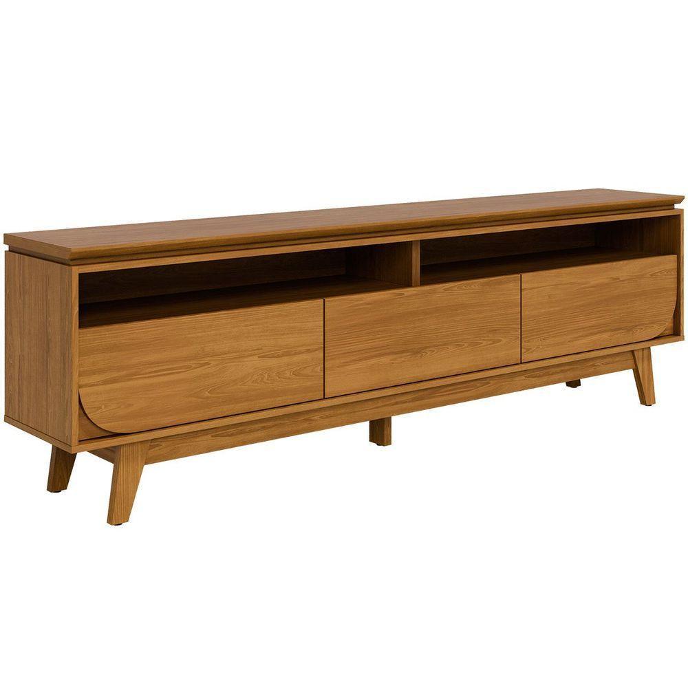 Painel Para Tv 75 Polegadas Composição Bancada Lua Cumaru - 3