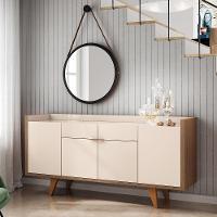 Conjunto Cristaleira Adega Mdp/mdf E Buffet Balcão Andorra/albâni Off White/castanho G26 - Gran Belo - 7