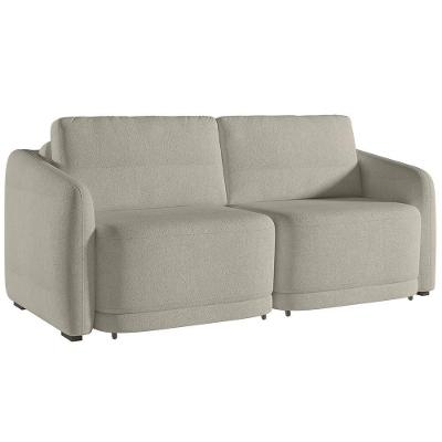 Sofá Cama Casal Para Sala 196cm Polska K04 Bouclê Bege - Mpozenato