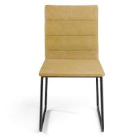 Kit 06 Cadeiras Decorativa Estofada Para Sala De Jantar Preto Maya L02 Couríssimo Fendi - Lyam Decor - 6