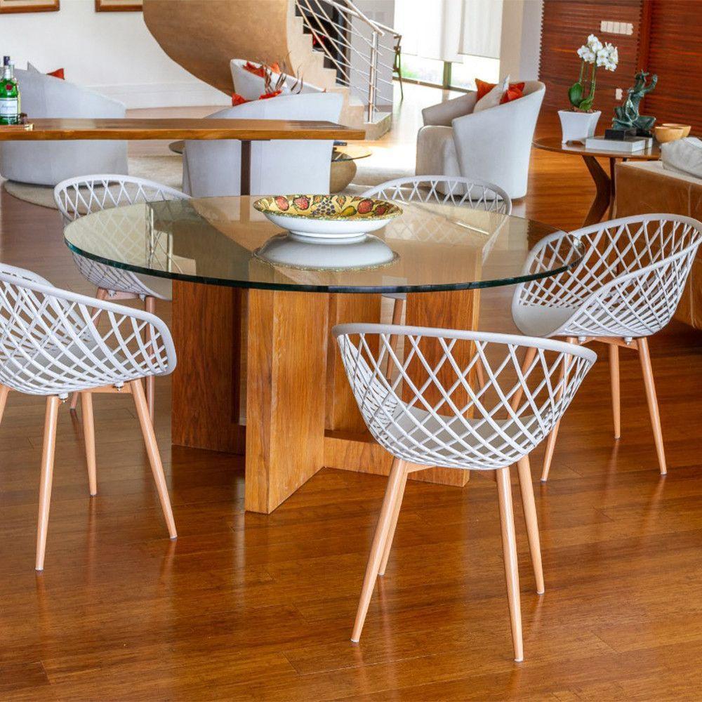 Kit 2 Cadeiras Monaco Com Assento Em Polipropileno Fratini Nude - 8