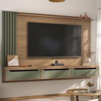 Painel Suspenso Tv 75 Pol 200 Cm 4584 Carvalho Menta Arly Carvalho Menta - 2