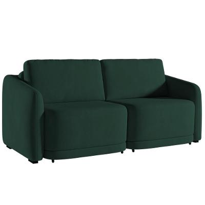 Sofá Cama Casal Para Sala 216cm Polska K04 Veludo Verde - Mpozenato