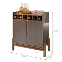 Bar Com Adega E 2 Portas Weston Pérola Cedro - 5