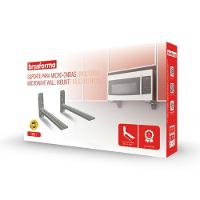 Suporte Para Forno Micro-ondas Com Braço Ajustável Brasforma Sbr 3.7 Prata - 4