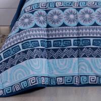 Edredom Queen Luar Super Macio Malha 100% Algodão Dupla Face 01 Peça - Azul Marinho - 3