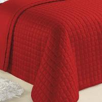 Kit Cobre Leito Colcha Veneza King 3 Peças Hipercal 180 Fios - Vermelho - 2