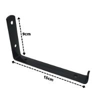 Suporte Prateleira Invertido Torres - Preto Tamanho 20cm - 3