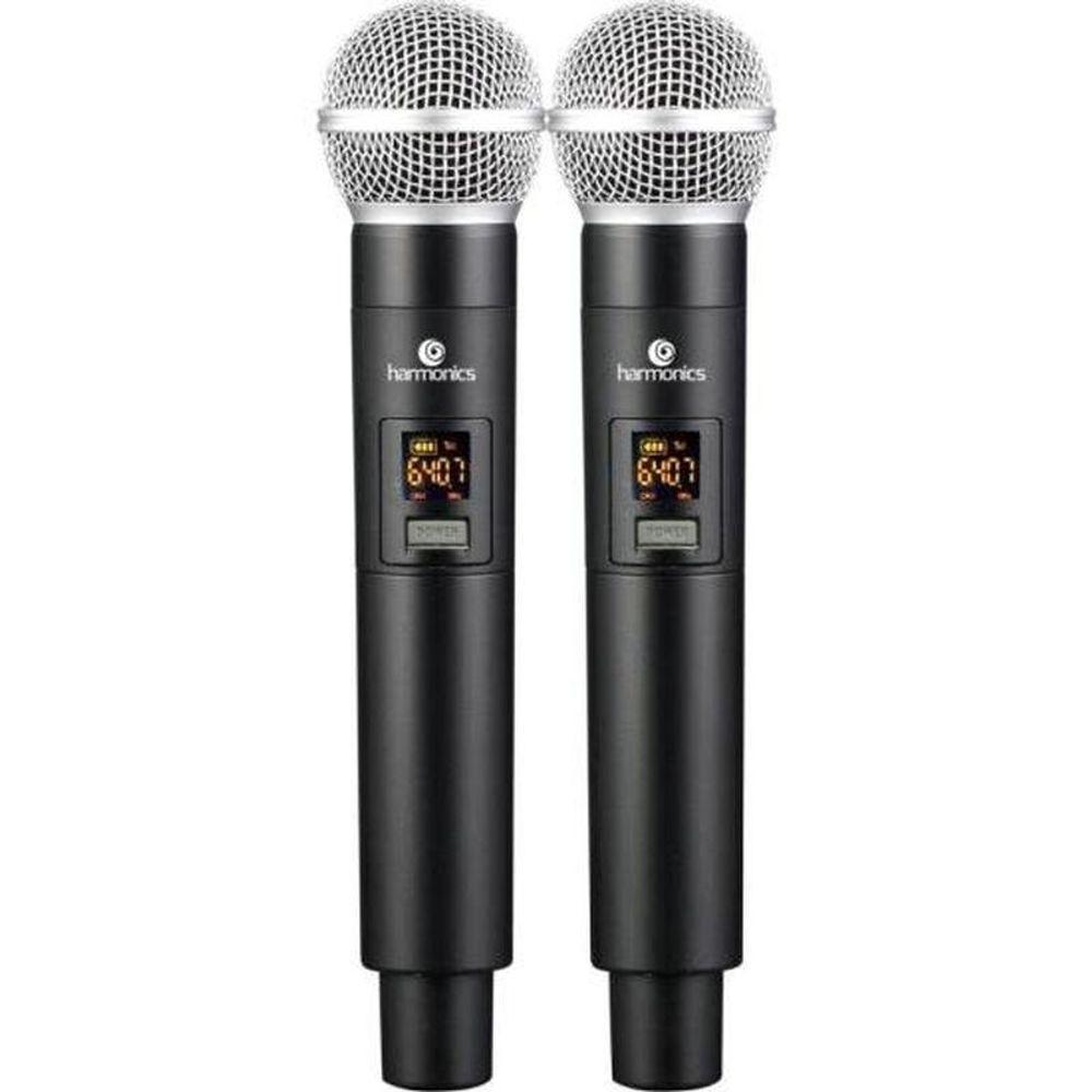 Microfone Sem Fio Harmonics Hsf-200 Duplo - 2