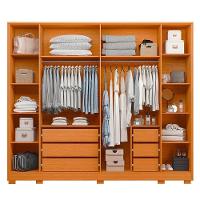 Guarda Roupa Fascínio 6 Portas Com Espelho Albatroz Cinamomo - 3