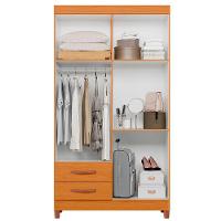 Guarda Roupa âmbar Solteiro 4 Portas Com Espelho Albatroz Cinamomo - 3