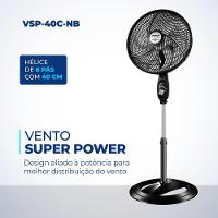 Ventilador De Coluna Mondial Vsp-40c-b 40cm 6 Pas - 220v - 6
