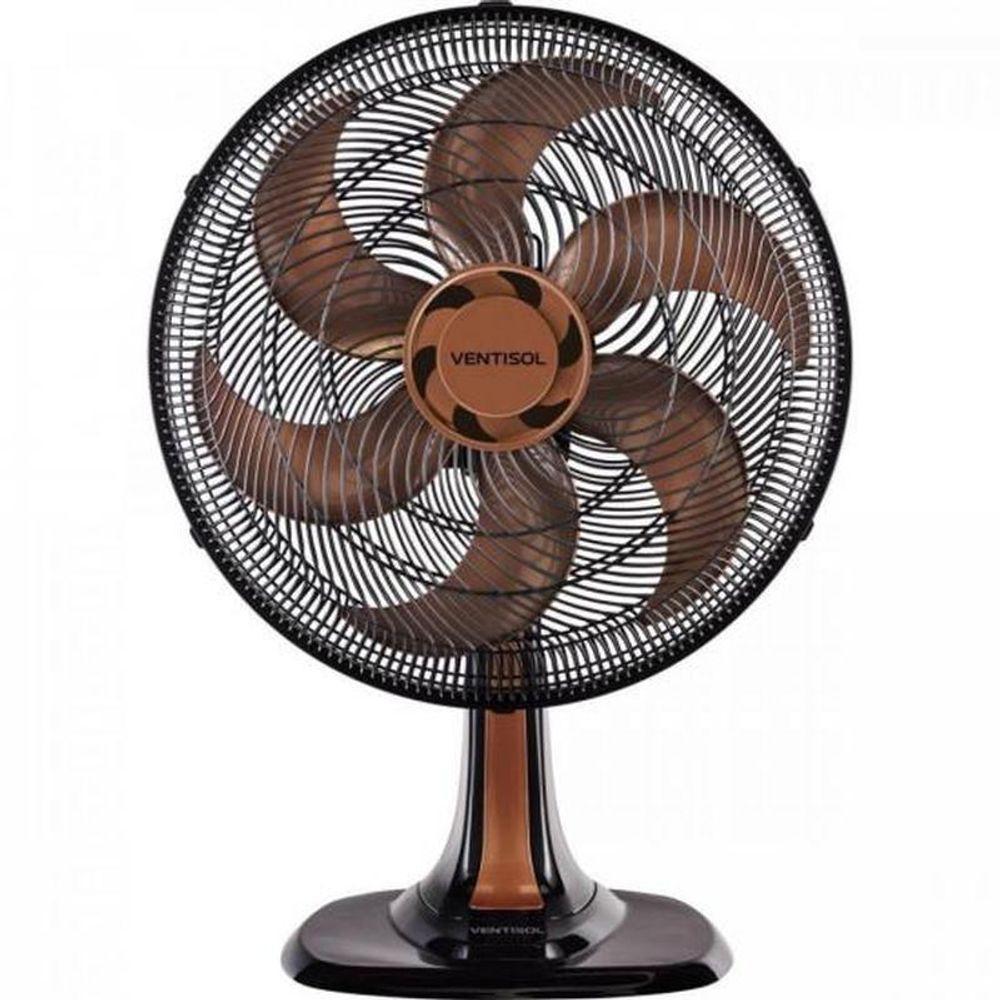 Ventilador De Mesa Ventisol Turbo 6 40cm Bronze 127v - 1