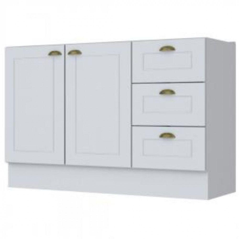 Cozinha Modulada 3 Peças Com Tampo Henn Americana Branco - 10