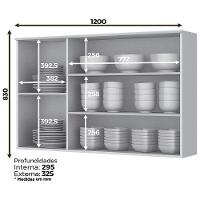 Cozinha Modulada 3 Peças Com Tampo Henn Americana Branco - 8