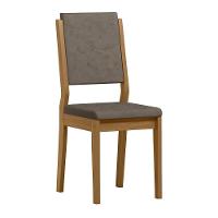 Conjunto 2 Cadeiras Carol Ypê/camurça Marrom - New Ceval - 2