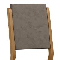 Conjunto 2 Cadeiras Carol Ypê/camurça Marrom - New Ceval - 3