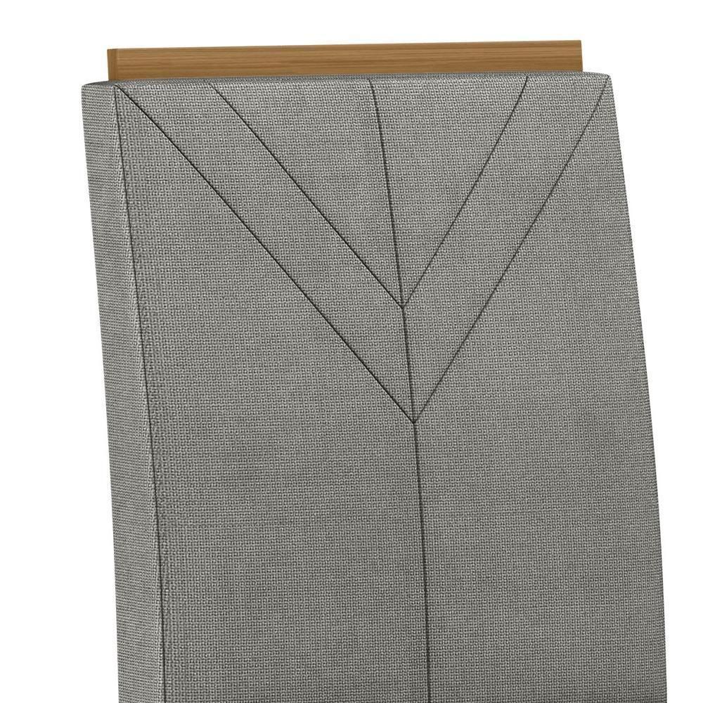 Conjunto 2 Cadeiras Amanda Ypê/linho Cinza Claro - New Ceval - 3