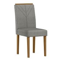 Conjunto 2 Cadeiras Amanda Ypê/linho Cinza Claro - New Ceval - 2