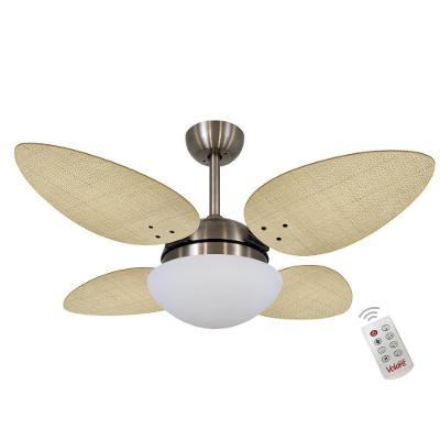 Ventilador de Teto Mais de Casa Volare P Palmae Natural Bronze com Controle Remoto 3 Velocidades