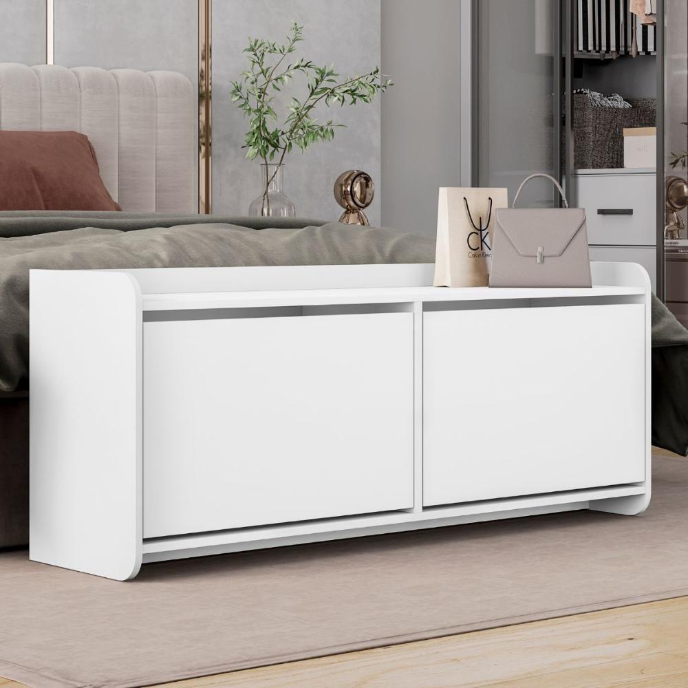 Armário De Sapatos 2 Portas Sampdoria Branco - 2