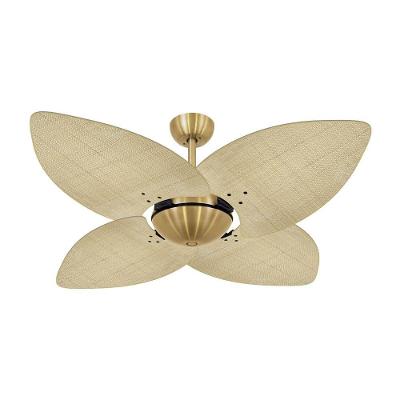 Ventilador de Teto Mais de Casa Dormamu Dourado Office 4 Pás 3 Velocidades Marrom 220V