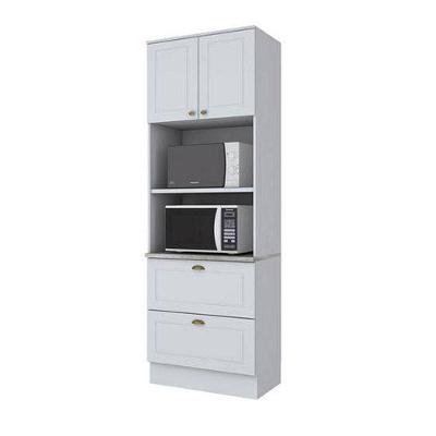Paneleiro Duplo Americana 2 Portas 2 Gavetas Henn Branco