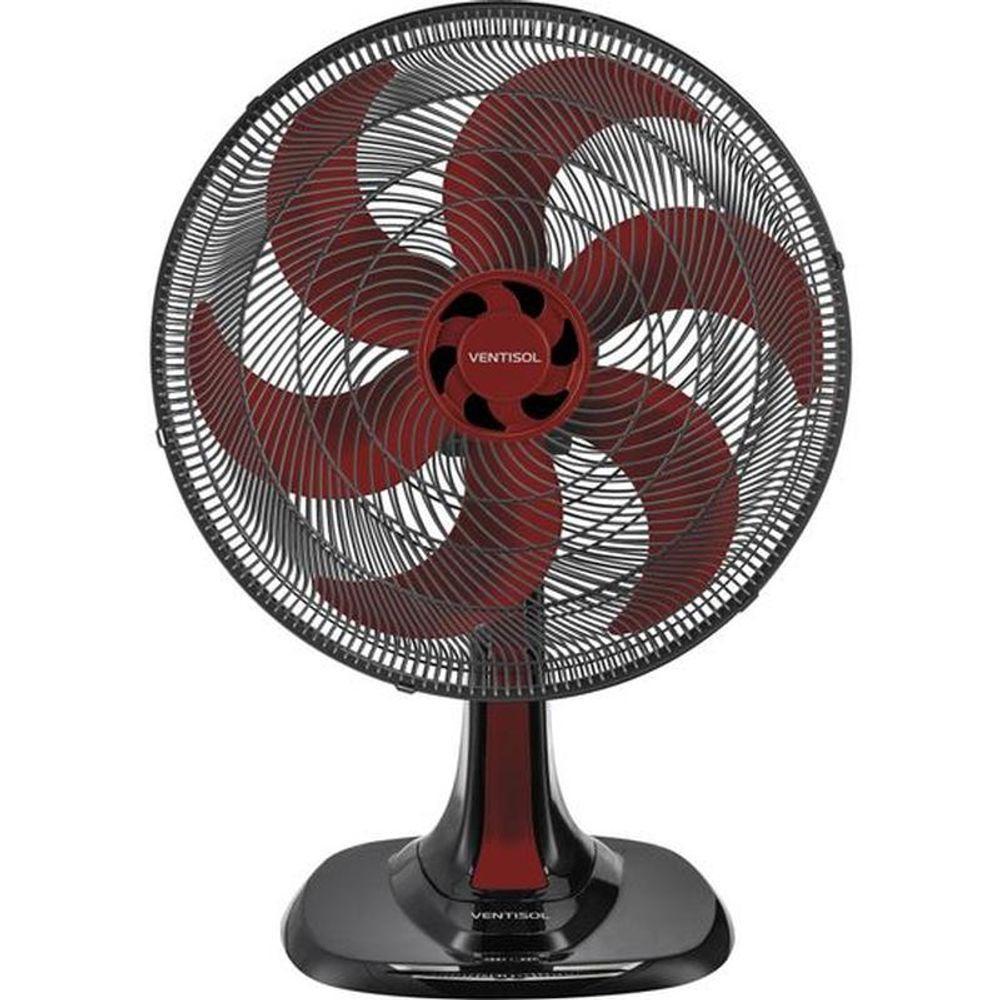 Ventilador De Mesa Ventisol Turbo 6 40cm Vermelho 220v - 1