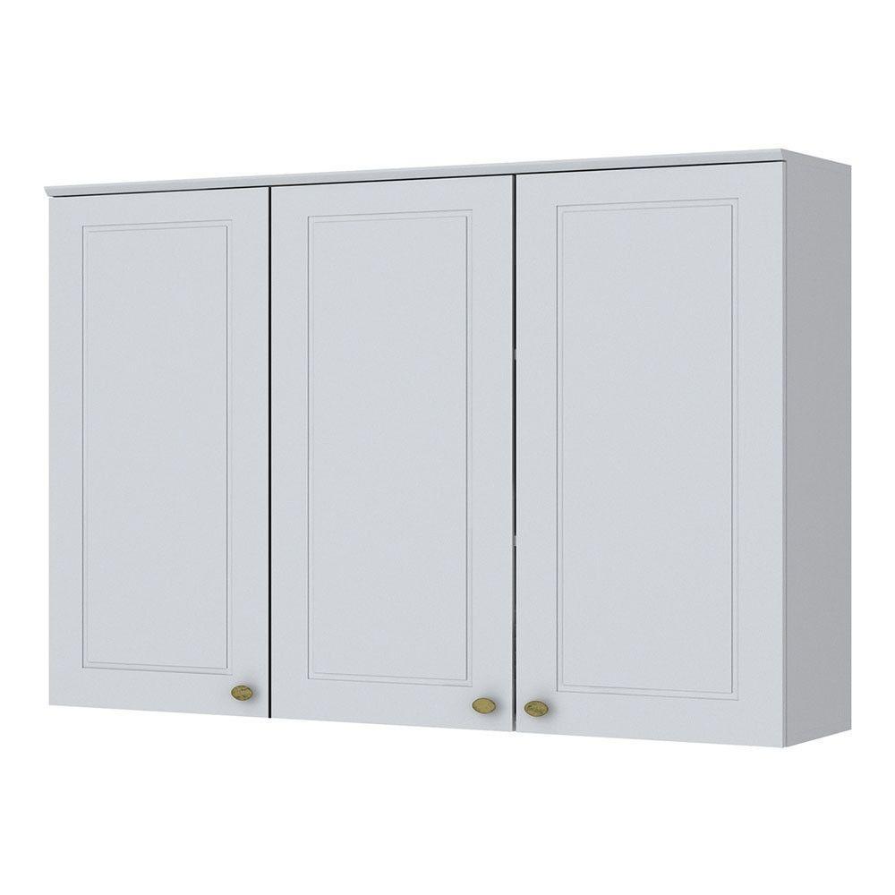 Cozinha Modulada 2 Peças 5 Portas 3 Gavetas Henn Americana Branco - 2
