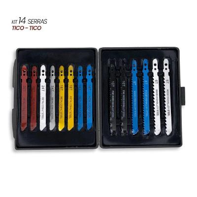 Kit Com 14 Serras Tico-tico Para Metal E Madeira
