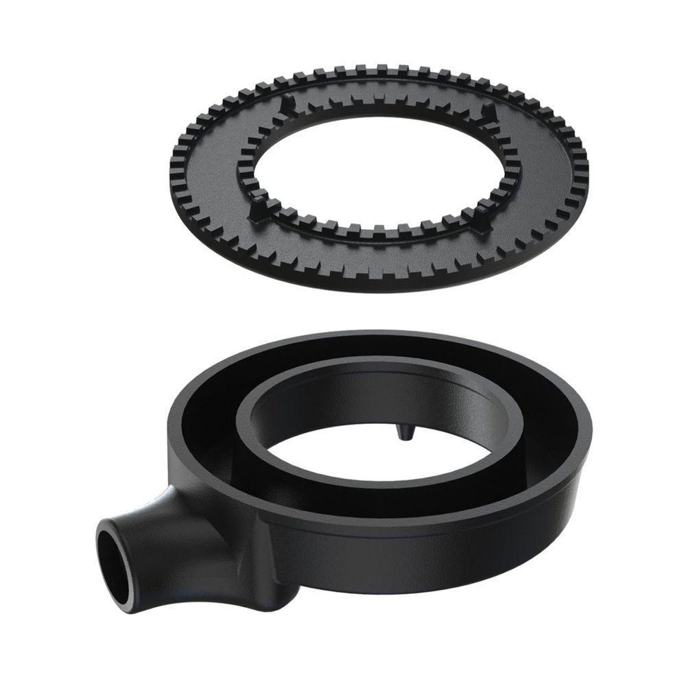 Queimador Simples Dupla Chama Completo Fogão Ferro N1 15cm - 1