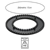 Queimador Simples Dupla Chama Completo Fogão Ferro N1 15cm - 2