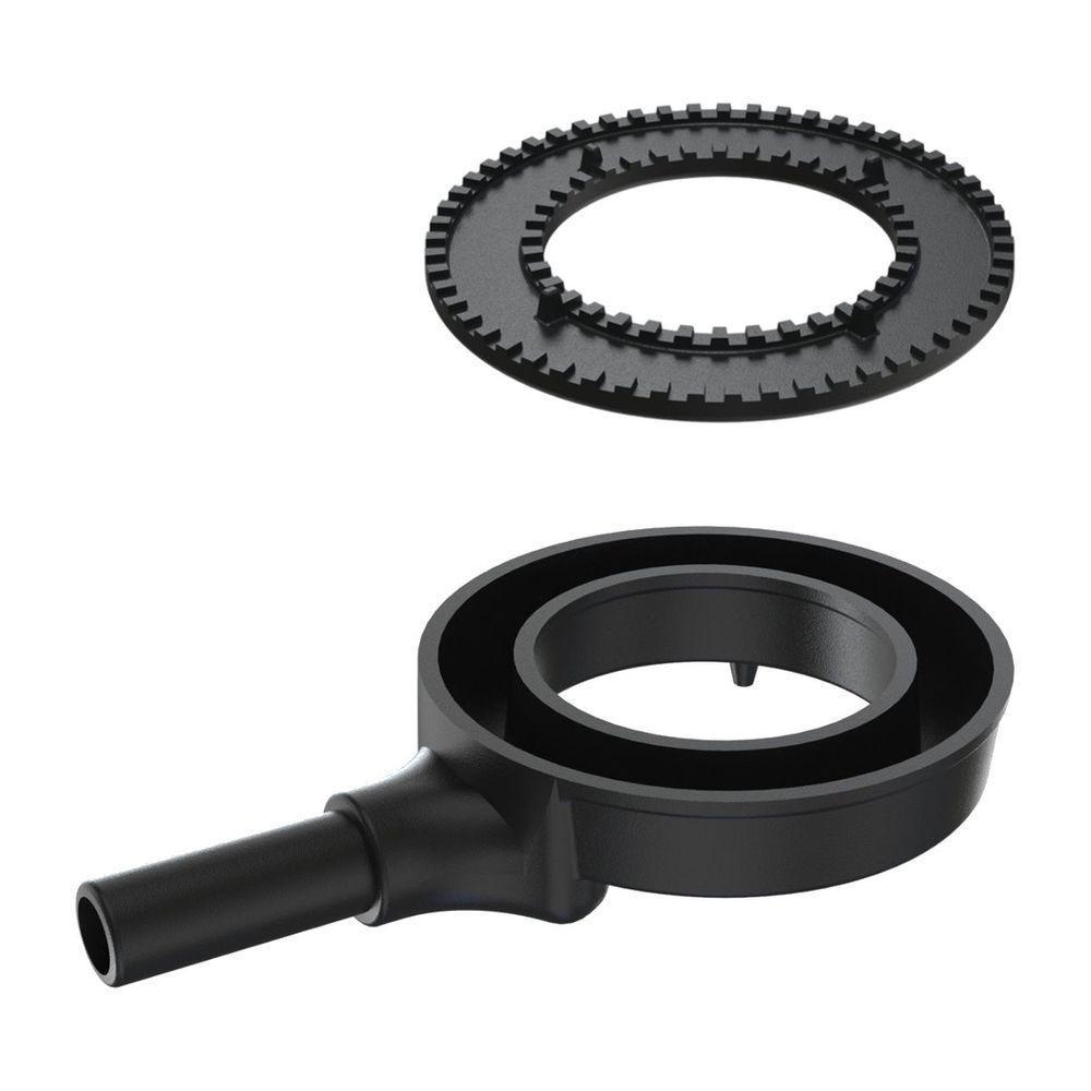 Queimador Simples Dupla Chama Completo Fogão Ferro N2 15cm - 1