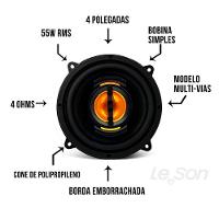 Kit Falante Jb4 Flex 4 Pol 11ow 4r Preto Leson - 2