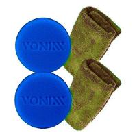 2 Aplicador Espuma Automotivo Vonixx + Kit Pano Microfibra - 1