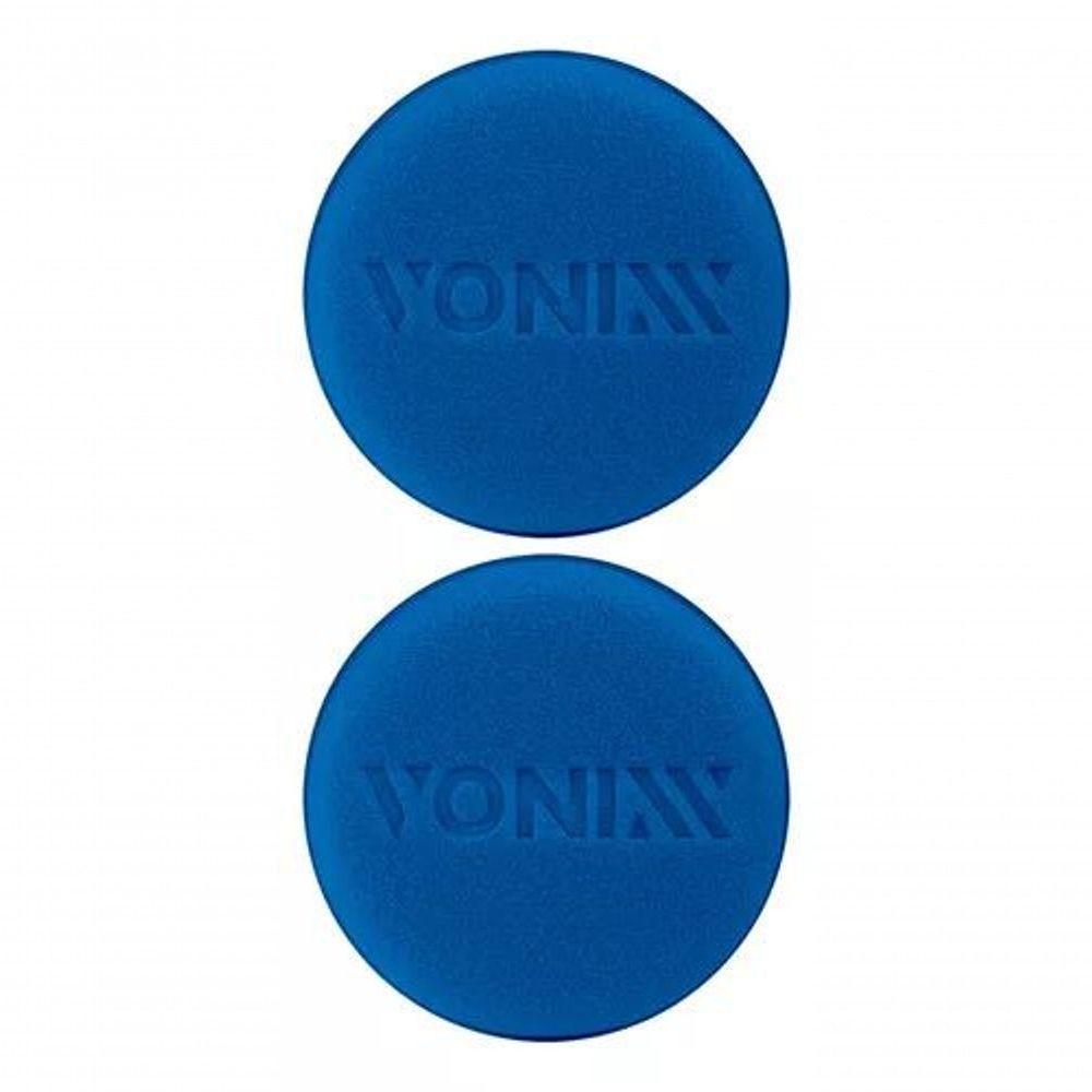 Kit 2 Aplicador Espuma Cera Plastico Polidor Vonixx - 1