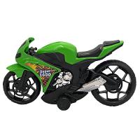 Super Moto 1600 Esportiva Com Rodas Com Fricção - Verde - 2