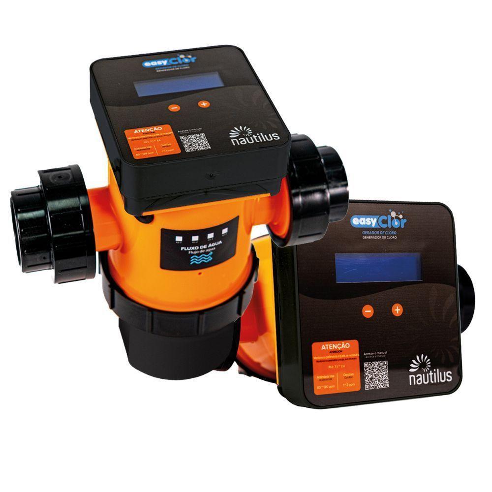 Gerador De Cloro A Base De Sal Para Piscinas Até 60 Mil Litros Easyclor® Home G5-03 - Nautilus - 1