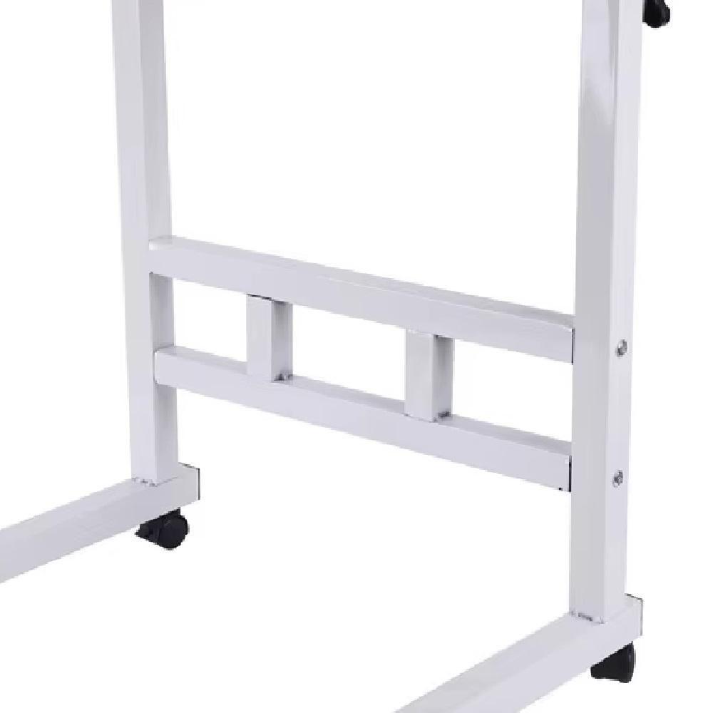 Mesa Notebook Rodinhas Altura Ajustavel Home Office Multifuncional Computador Escrivaninha Sala Marrom - 3