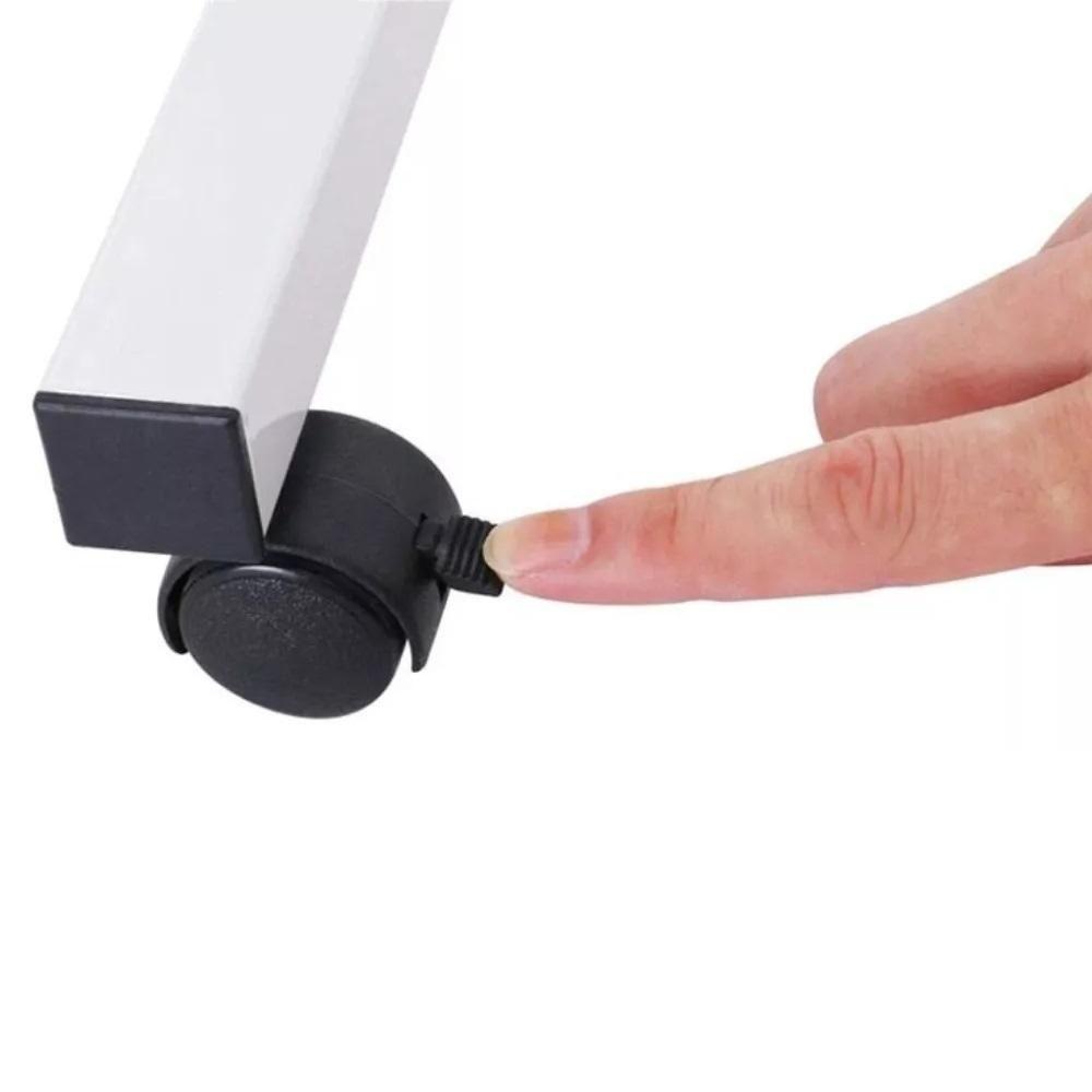 Mesa Notebook Rodinhas Altura Ajustavel Home Office Multifuncional Computador Escrivaninha Sala Marrom - 4