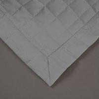 Kit Cobre Leito Colcha Bellini Queen Dupla Face Percal 300 Fios Textura Matelassê 3 Peças - Cinza - 9