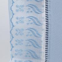 Jogo Cama Lençol Paris King Percal 180 Fios 100% Algodão Lese Bordada 3 Peças - Azul Claro - 6