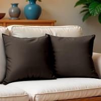 Kit 2 Capas De Almofadas Velusoft Café 45x45cm Cama Inbox - 1