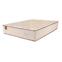 Colchão De Casal Rubi 138x188x32 Mola Ensacada Bege E Branco Bege Com Branco - 1