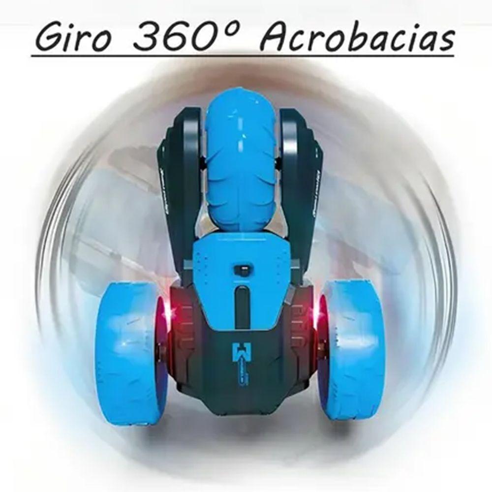 Carrinho Controle Remoto Manobra Radical 360 Luzes Som Brinquedo Super Carro Criança Divertido Aventura - 5